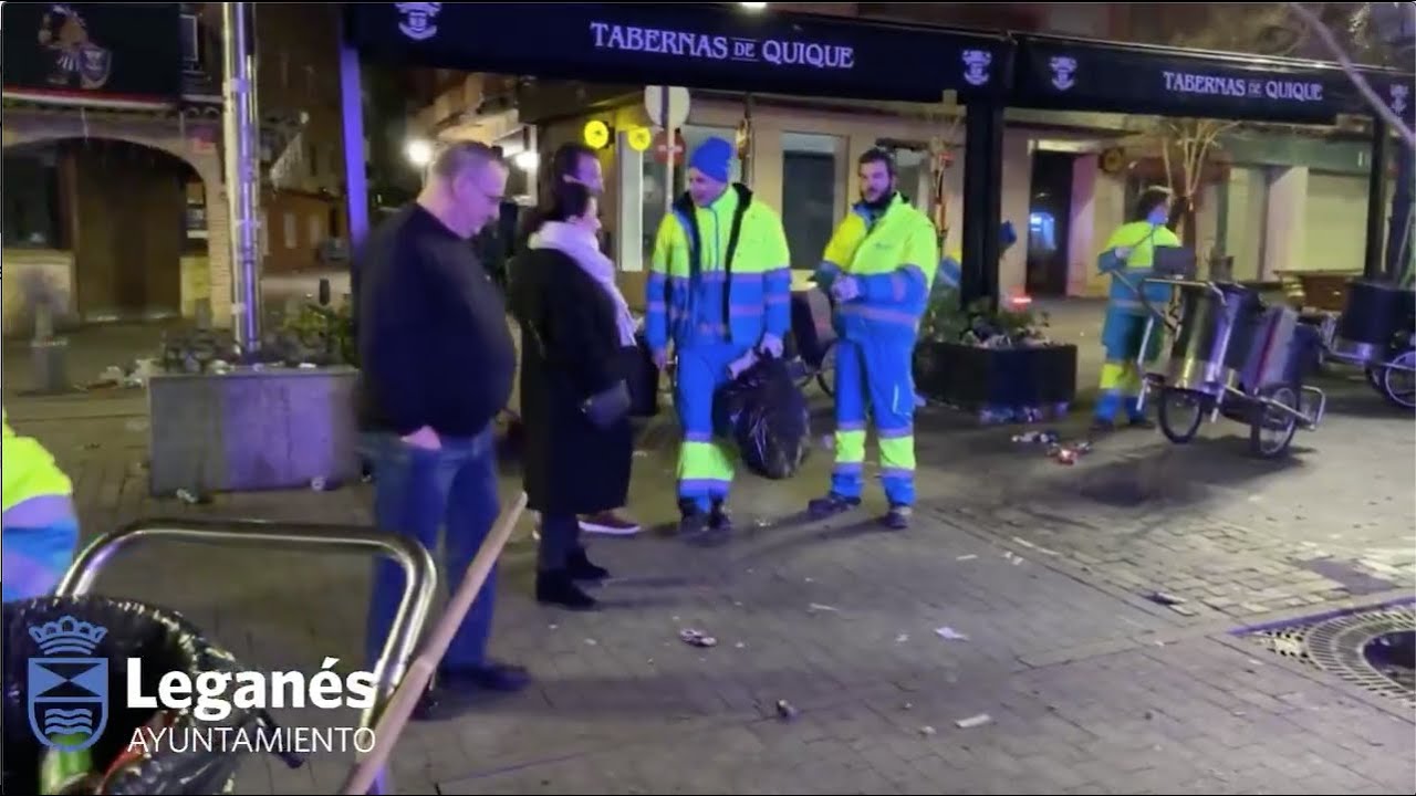 OPERATIVO DE LIMPIEZA EN LA NAVIDAD DE LEGANÉS