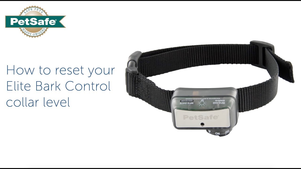 How To Reset the Stimulation Level of your Elite Bark Control Collar