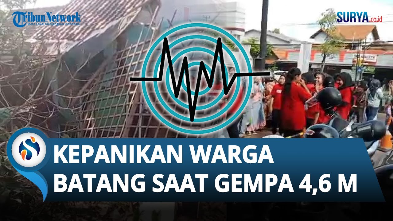 Momen Kepanikan Warga Batang saat Gempa 4,6 M Mengguncang, Histeris saat Bangunan Rubuh
