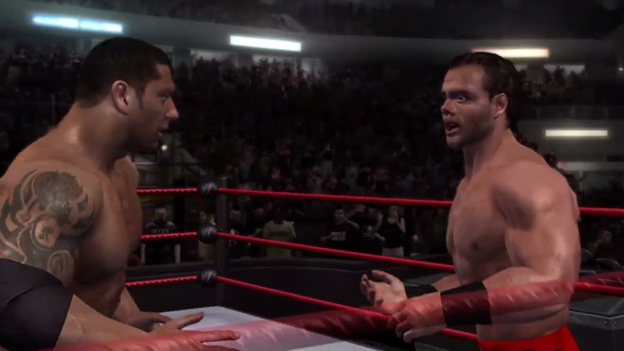WWE Smackdown! Vs Raw 2007 Xbox 360 Batista and Chris Benoit Resculpt Showcase
