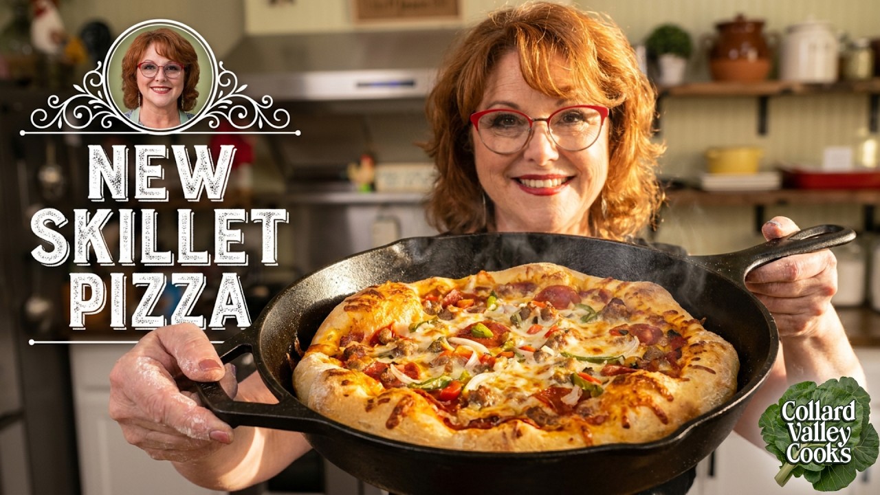Watch Me Make Crazy Crust Pizza in My New Skillet!
