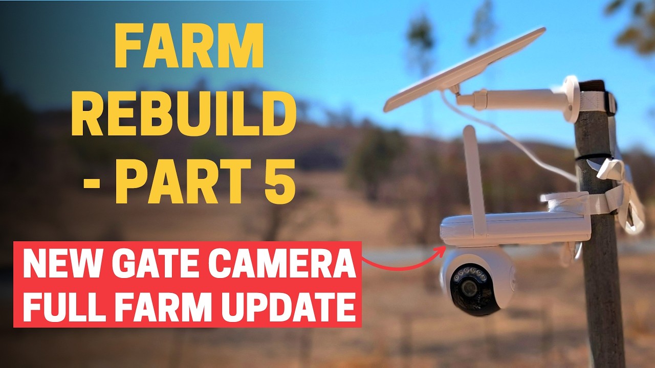 Farm rebuild part 5 - Reolink Altas PT Ultra gate camera, full farm update and we finally get power