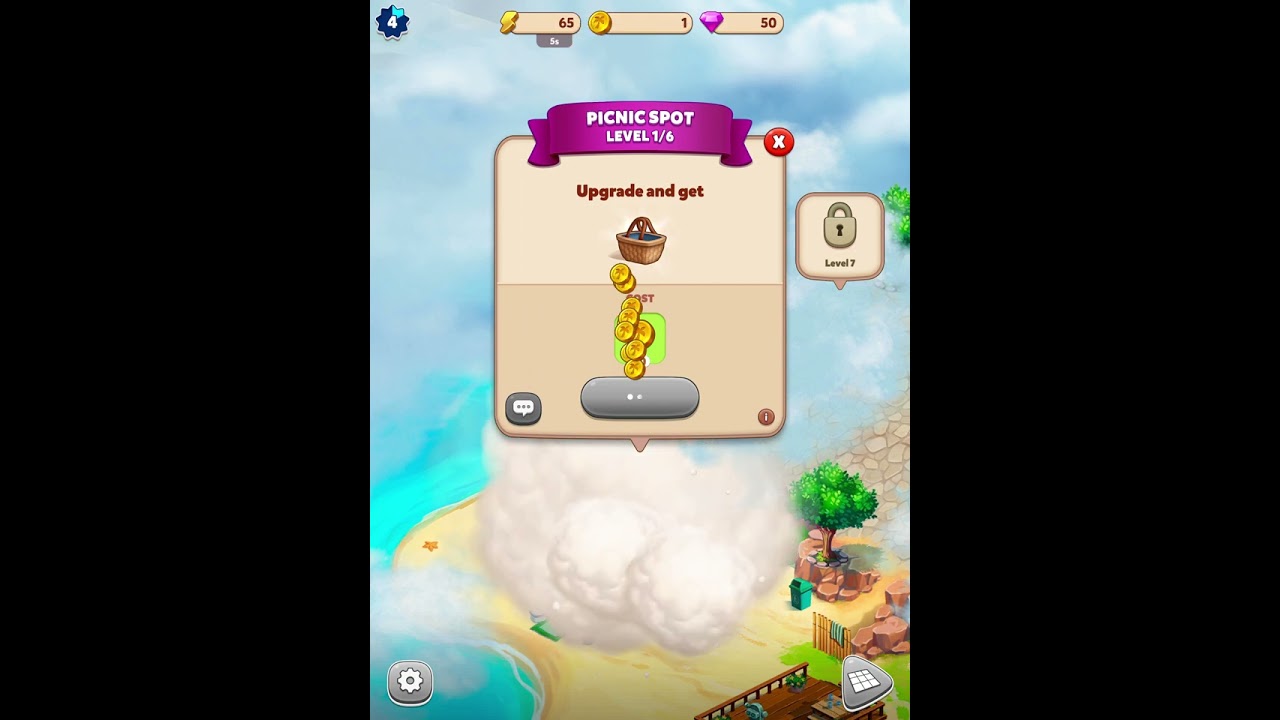 Travel Town - Merge Adventure | EP.1 Beach Level 6, Picnic spot Level 4