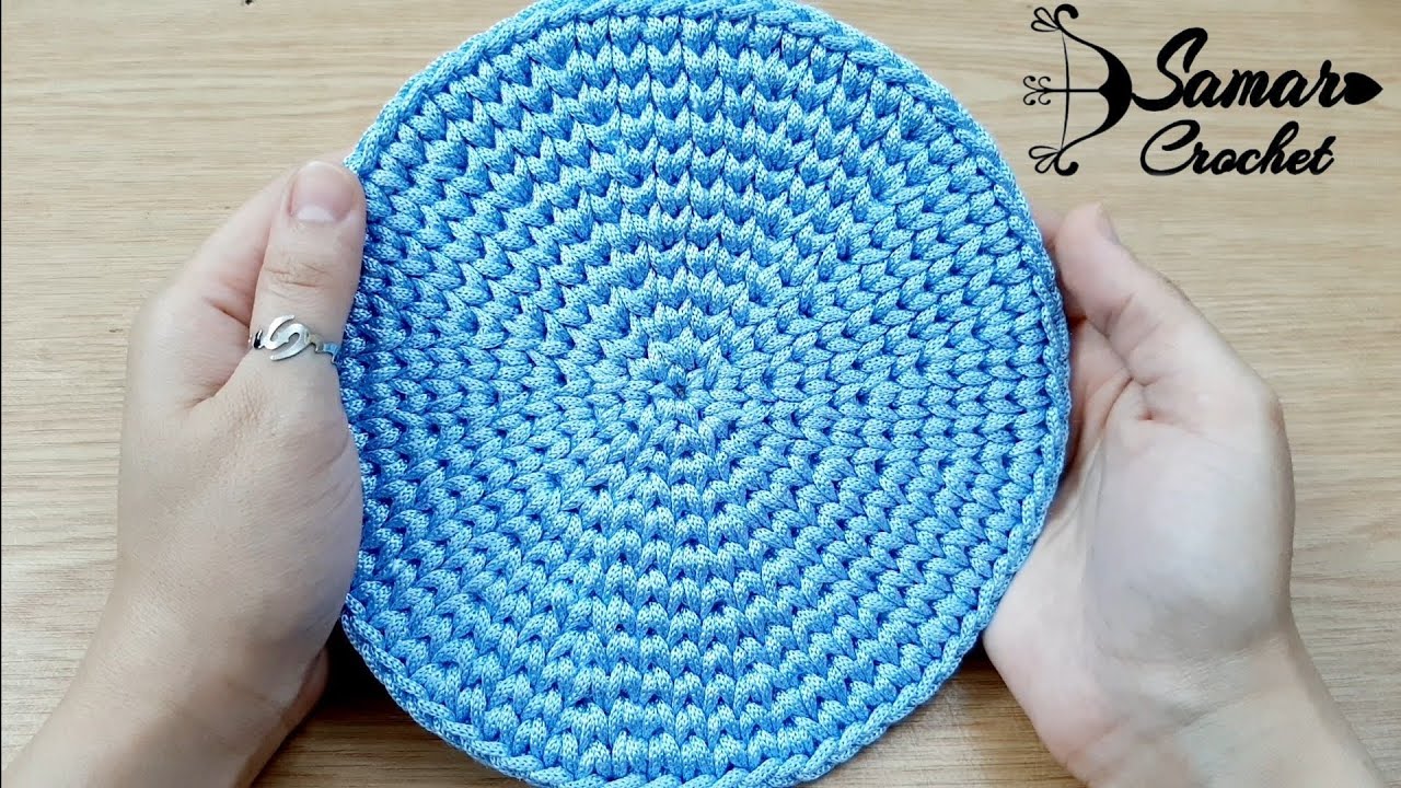 كيفية عمل دائرة كروشيه بشكل احترافى/ غرزة السنبلة/How to make a professional crochet circle