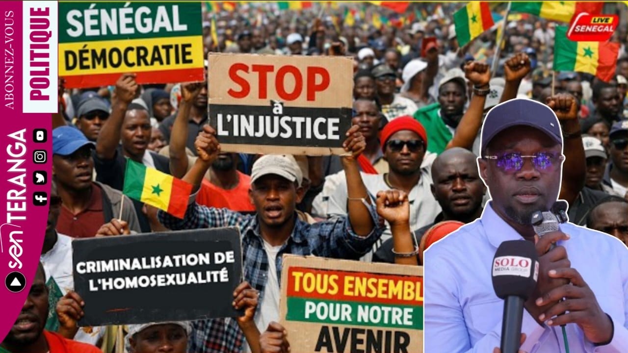 🔴 Direct : Grand marche pour soutenir la position de Sonko contre l'homosexualité...