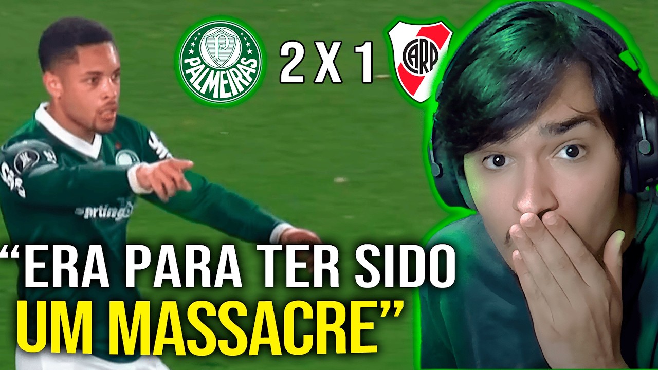 JOGO DE GENTE GRANDE!! - React Palmeiras 2x1 River Plate | COPA LIBERTADORES 2025