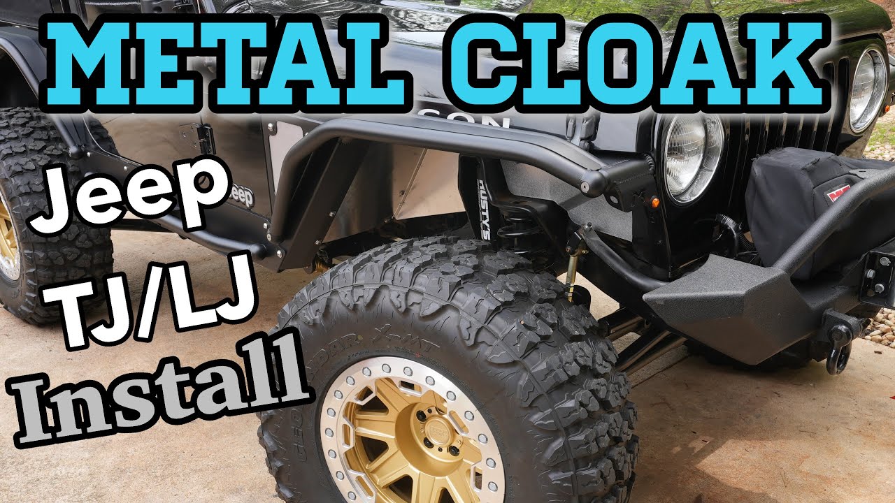 Jeep Wrangler TJ/LJ  (97-06) Metalcloak Fender Flares (Front) Installation Video
