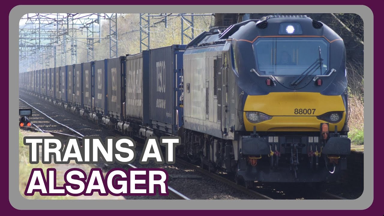 **WCML DIVERTS** Trains at Alsager railway station (08/04/2023)