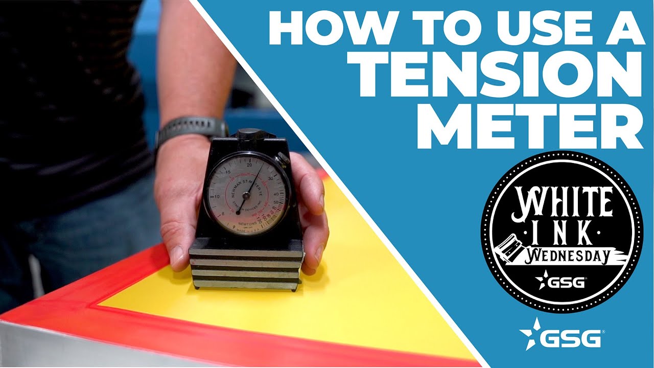 How to Use a Tension Meter For Screen Printing | White Ink Wednesday