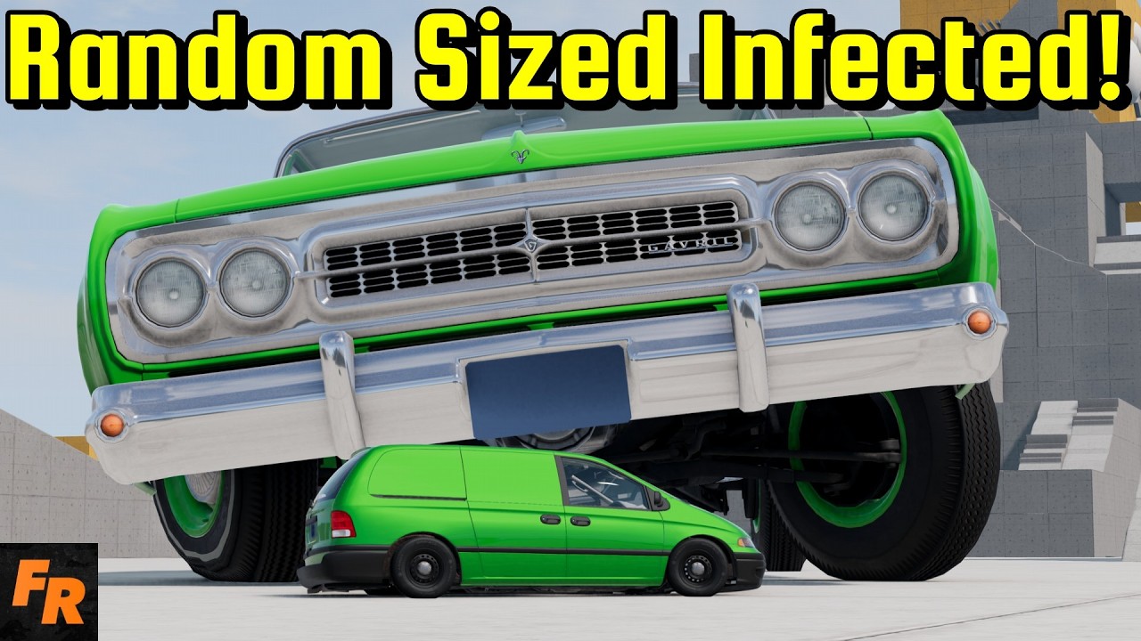 Infected But With Random Sized Cars! - BeamNG Drive