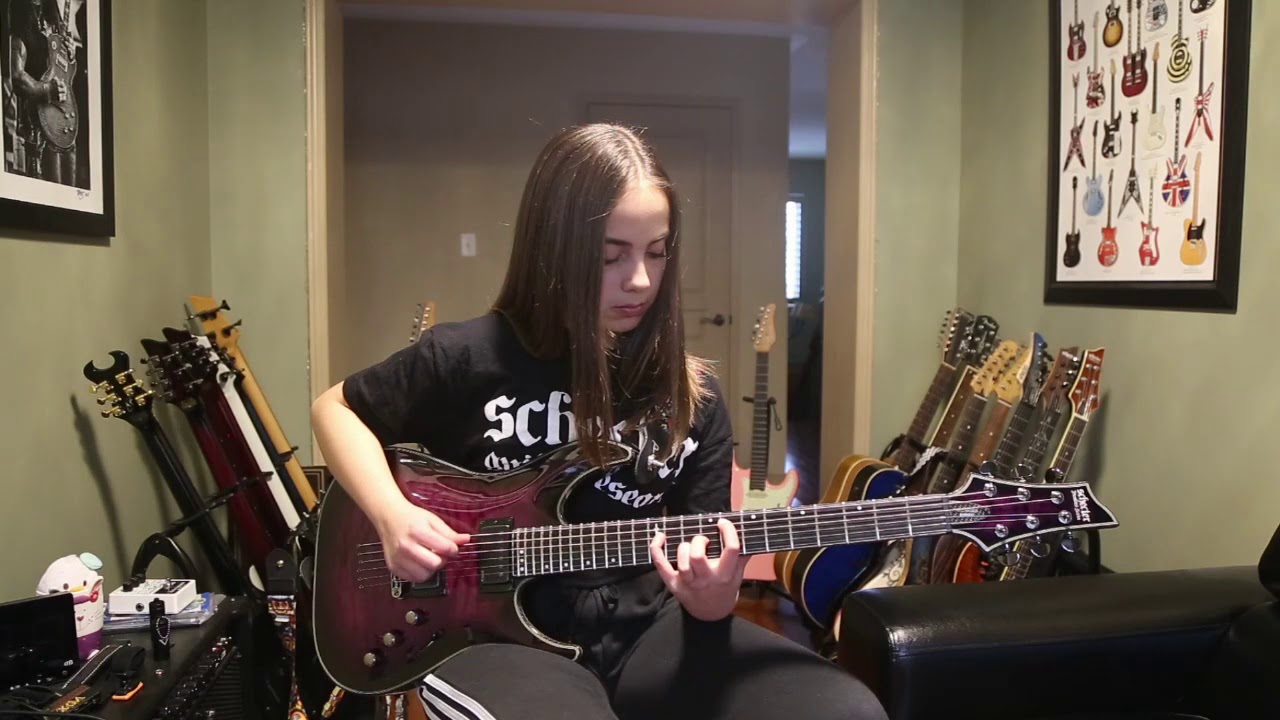 Pisces by Jinjer - Guitar Cover - Anastasia B - 14 year old guitarist