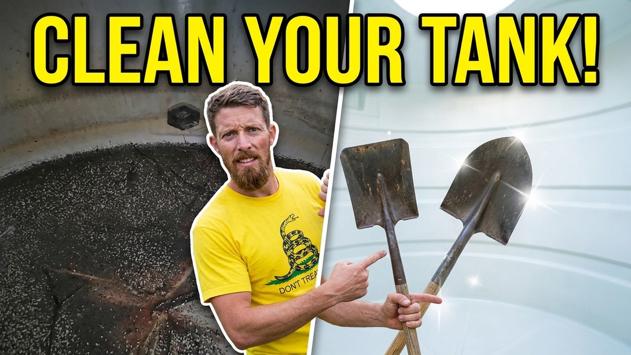 Cleaning Your Rain Catchment Tanks - Homesteading, Preppers, and Off-Grid Living!