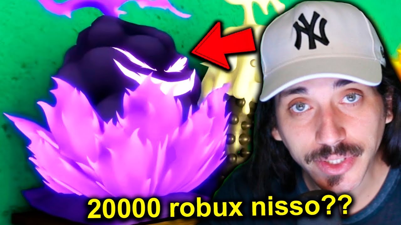gastei 20000 ROBUXs pra GIRAR a NOVA FRUTA MÍTICA de 0,01% no FRUIT BATTLEGROUNDS e ISSO ACONTECEU!!