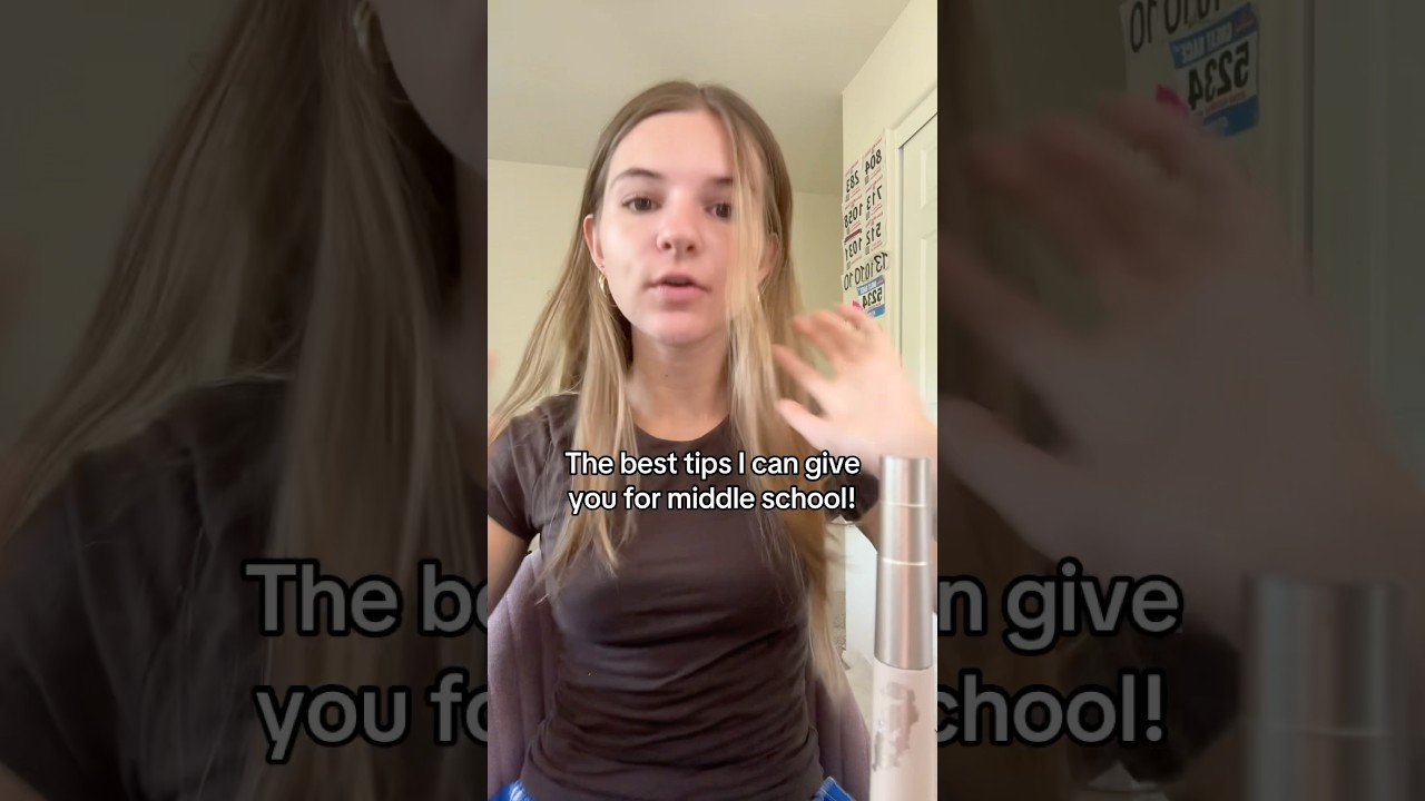 BEST tips for middle schoolers! #tips #middleschool #trending #grwm