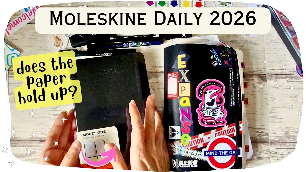 NEW Moleskine Daily 2026 Planner Unwrapping + paper test
