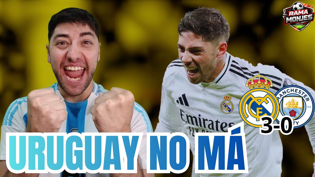 🔥🇺🇾INCREÍBLE! NARRADOR ARGENTINO se RINDE ante FEDE VALVERDE | REAL MADRID 3-0 CITY