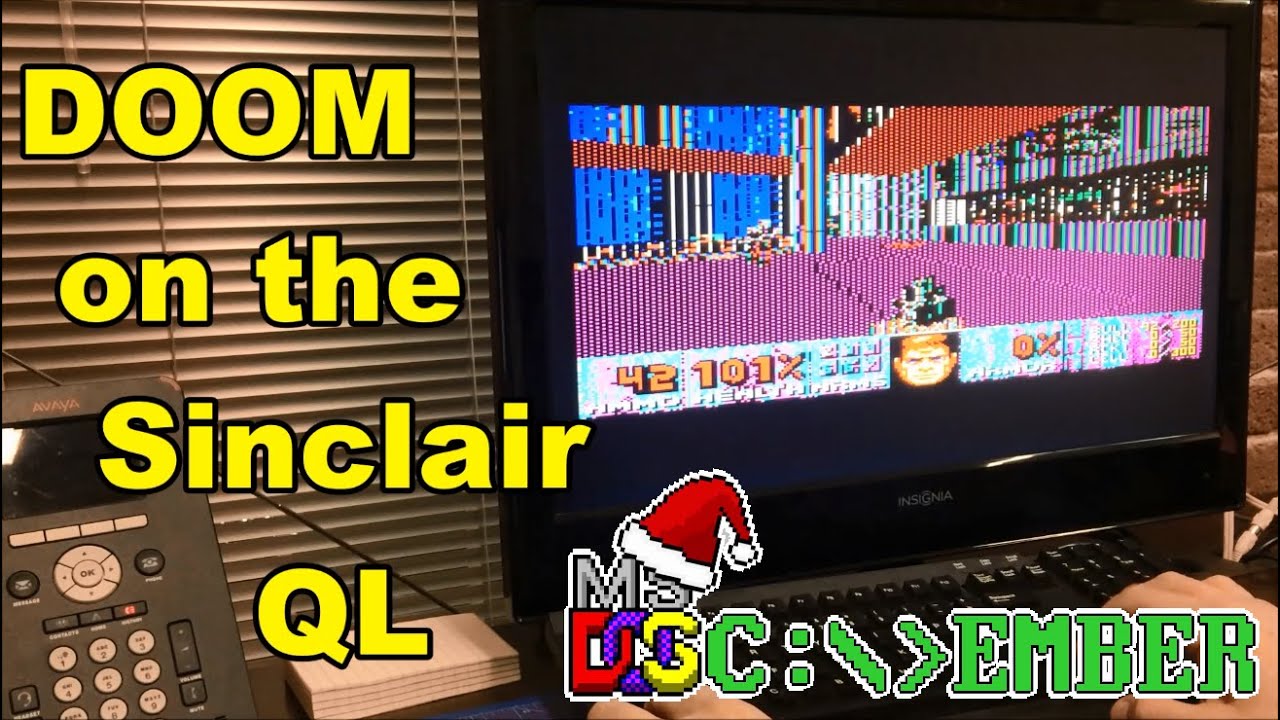 Запуск DOOM на Sinclair QL 1983 года — #DOScember