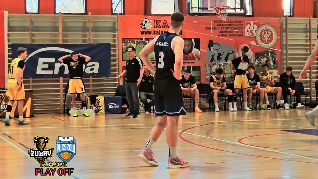 Żubry Białystok vs Kosz Ciepłomax Kompaktowy Pleszew 12.04.2025 II RUNDA PLAY OFF wynik 112:73