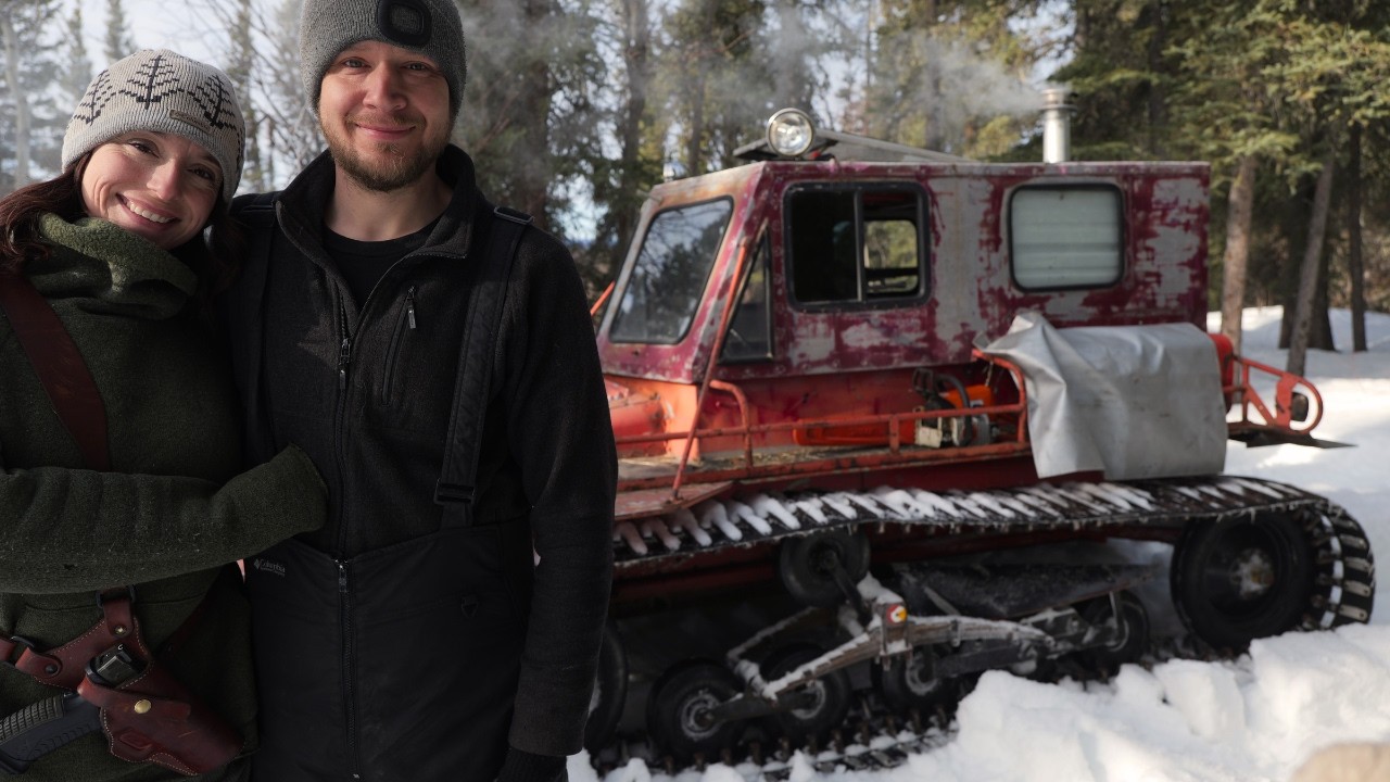 Tying Down Our Fish Wheel Before Spring Breakup | Remote Alaska