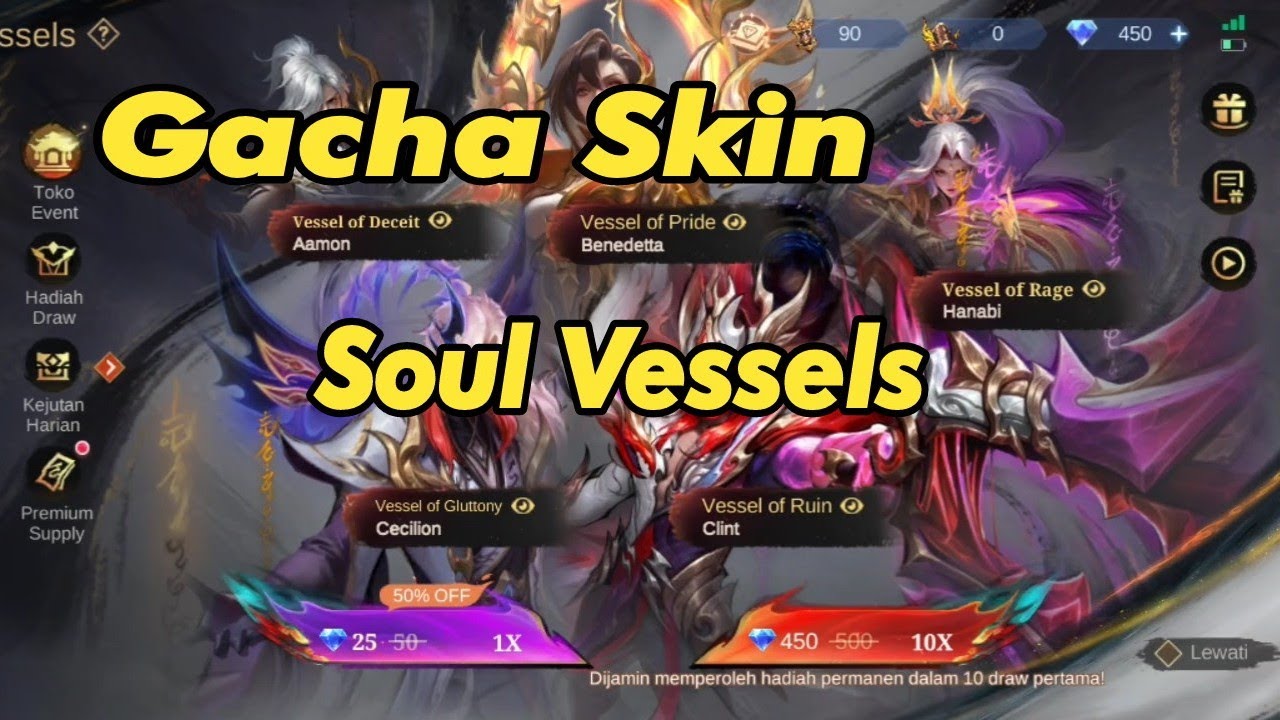Gacha skin Soul Vessels - Mobile Legend