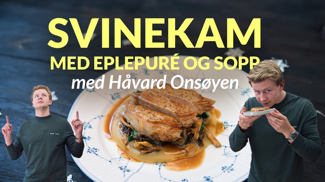 Svinekam med eplepur&eacute; fra H&aring;vard Ons&oslash;yen | Kokkens Jul | MatPrat