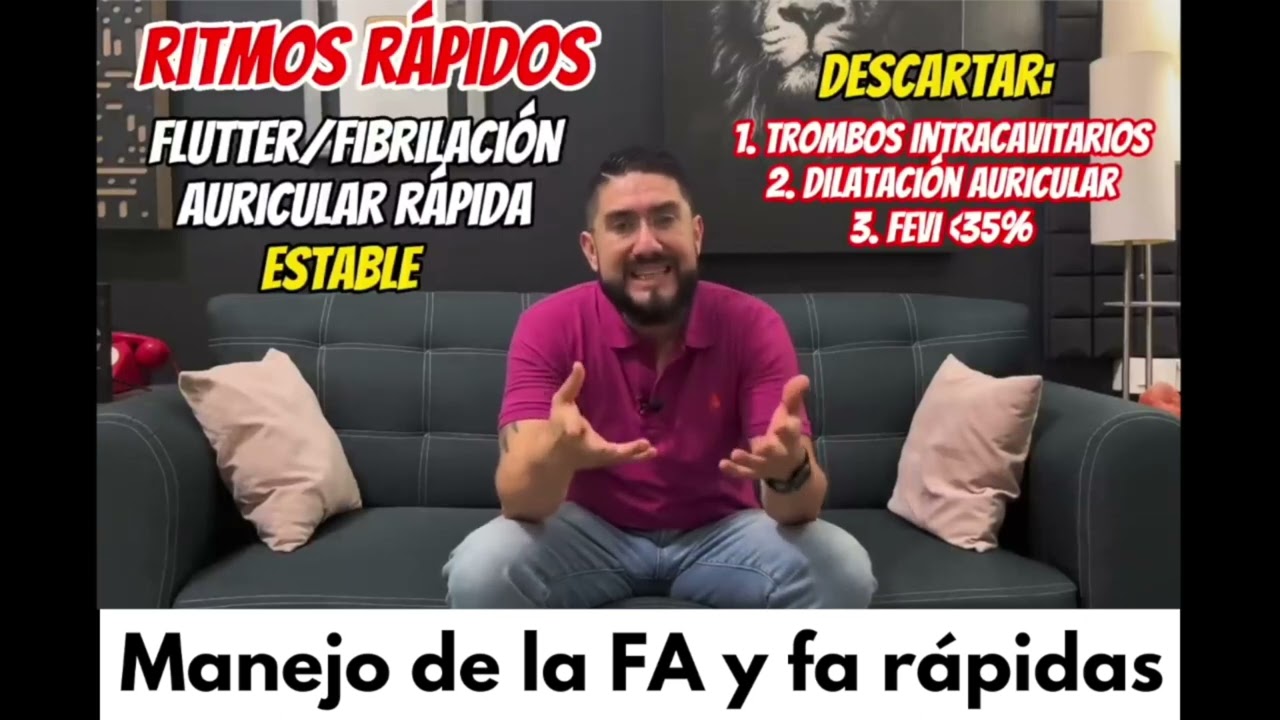 📎 Fibrilación y flutter auricular rápida 🫀