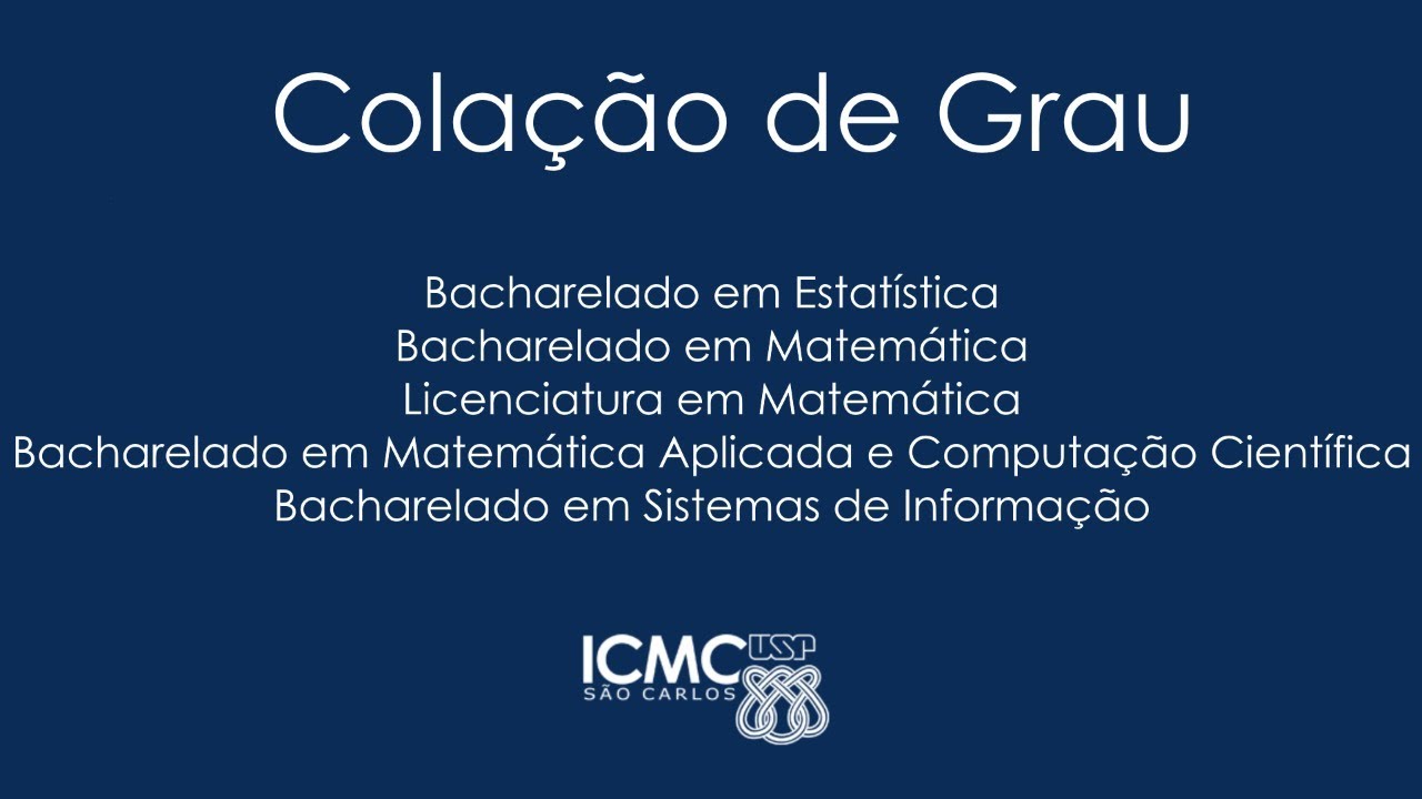 Colação de Grau ICMC 2020