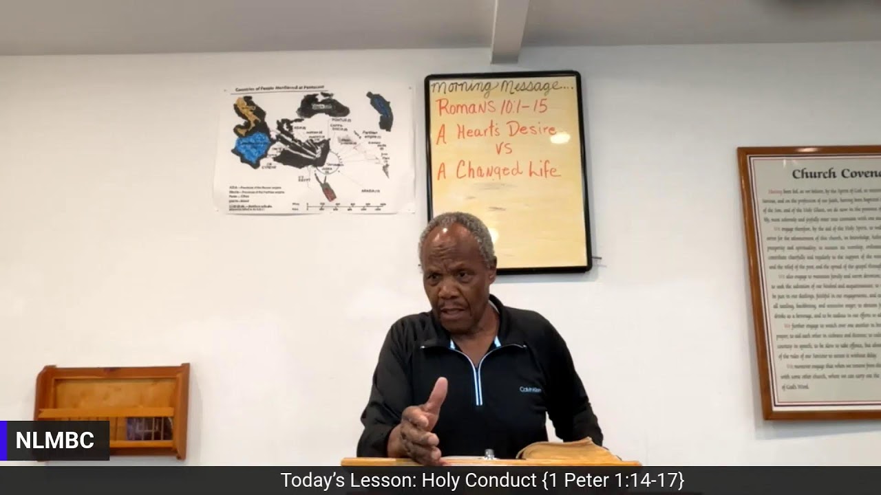 Holy Conduct {Lesson text: 1 Peter 1:14-17}