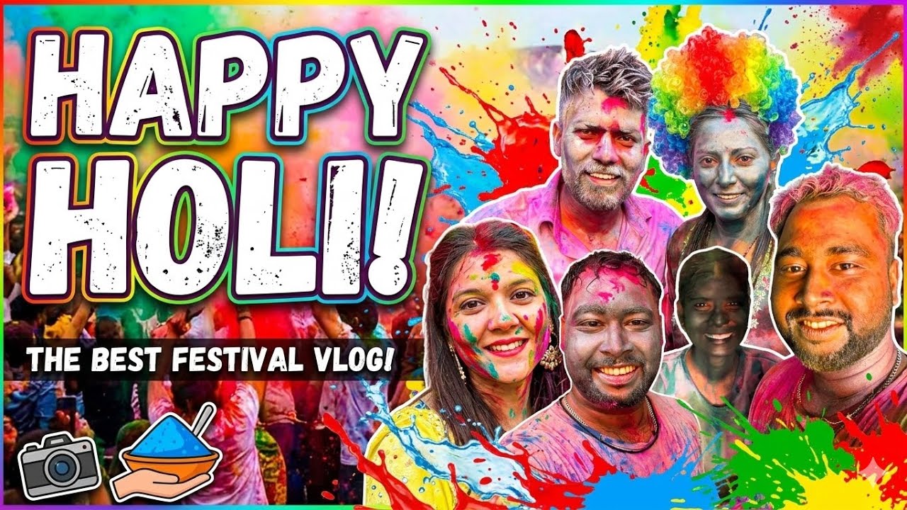 Bhabi ki pehli HOLI 😁 banaya unka bhoot👹