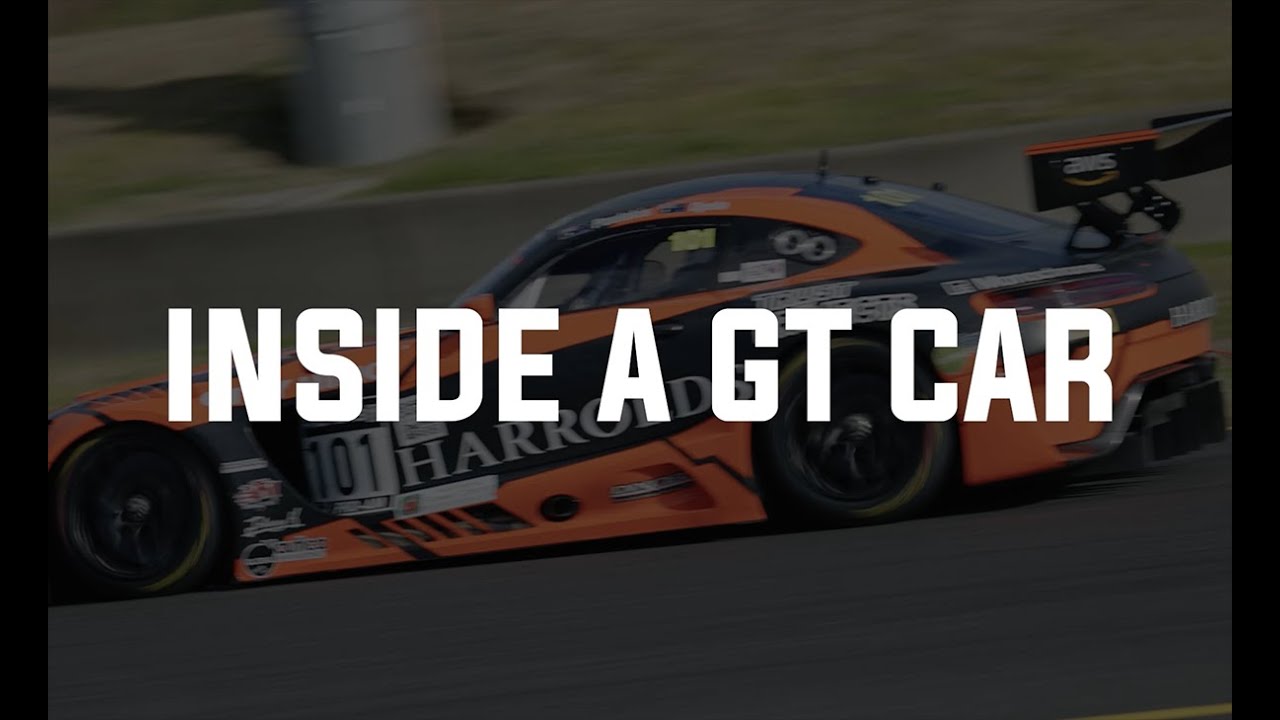 Inside a Mercedes AMG GT3 car