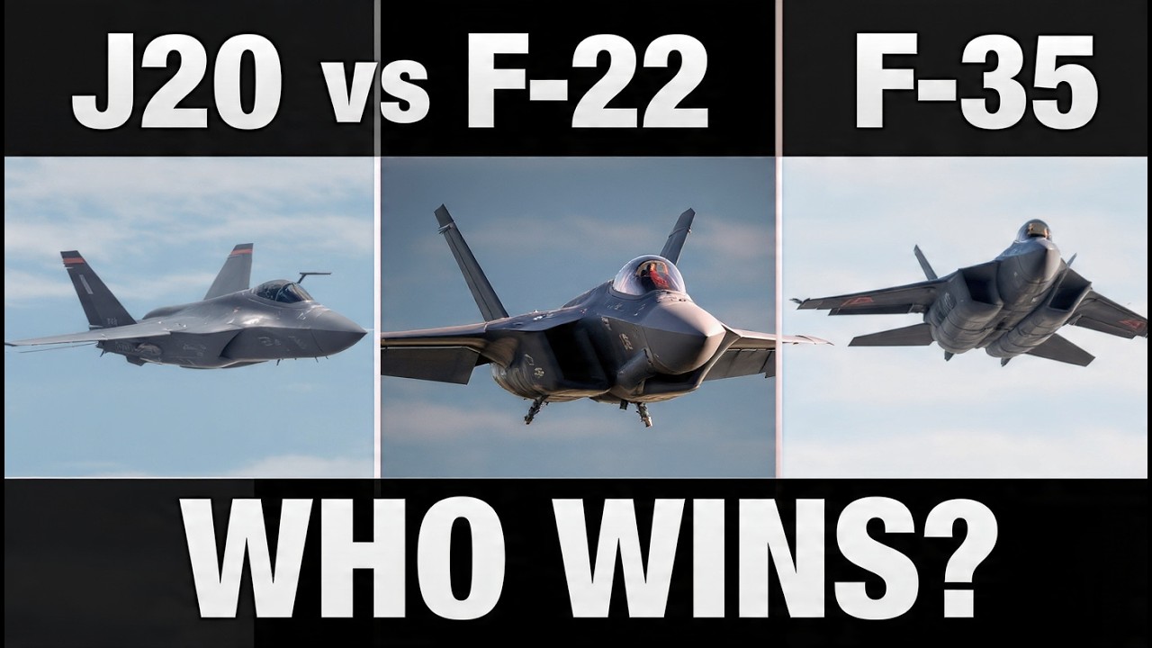 China vs USA Fighter Jets — J-20 vs F-22 & F-35 (Battle Breakdown)