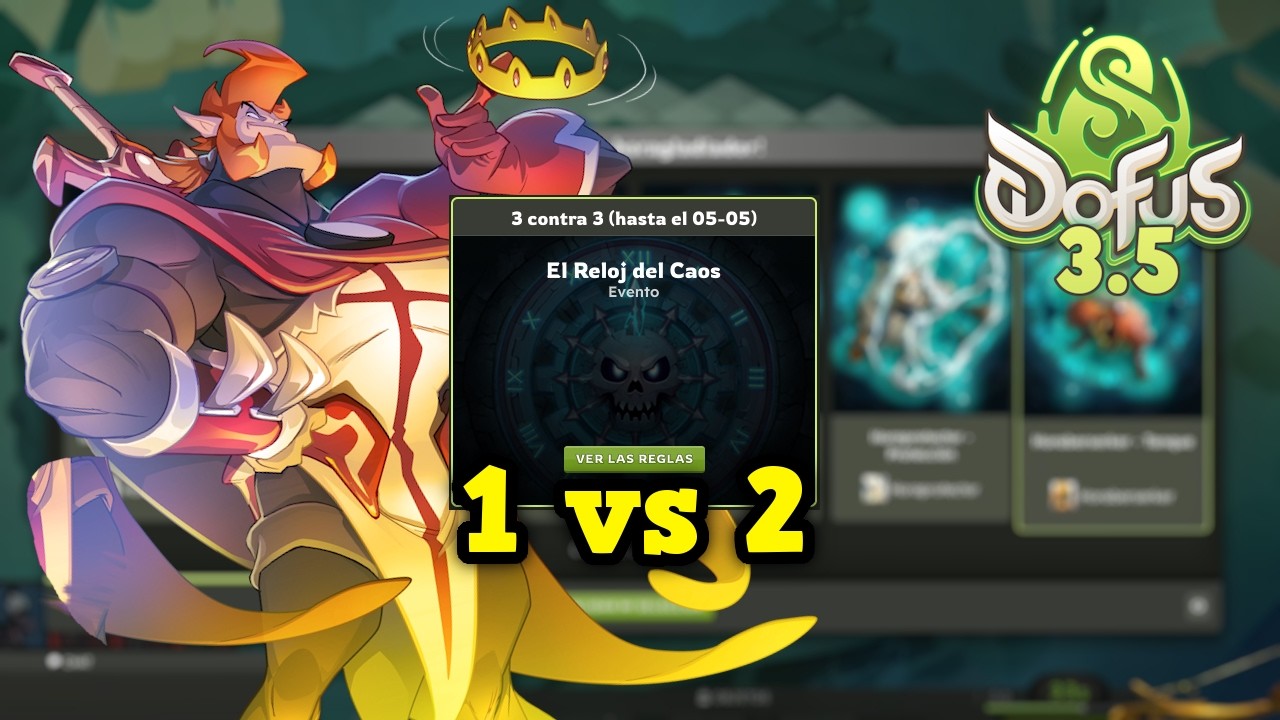 [DOFUS 3.5] PRUEBO EL NUEVO MODO DE KOLISEO y ME HAGO un 1 vs 2 | EL RELOJ DEL CAOS - Kuyvros-yt