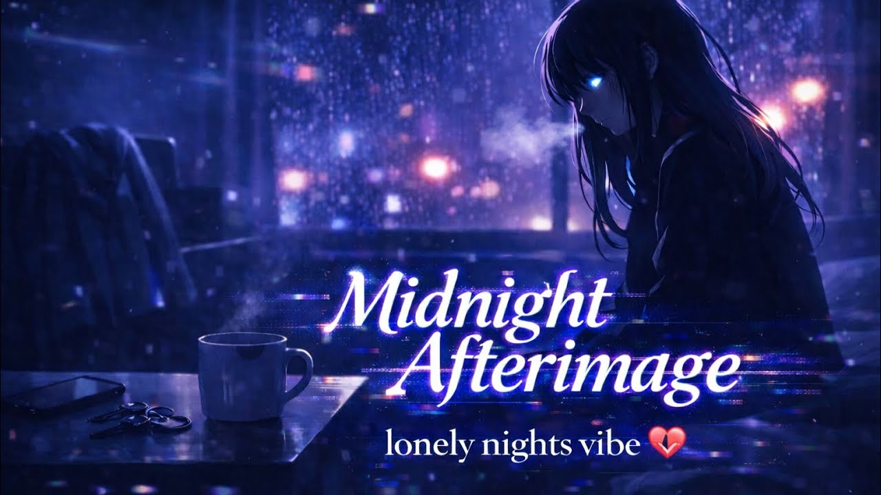 Midnight Afterimage 🖤 | Official Music Video | Dark Lo-Fi Sad Song | Lonely Nights Vibe 💔