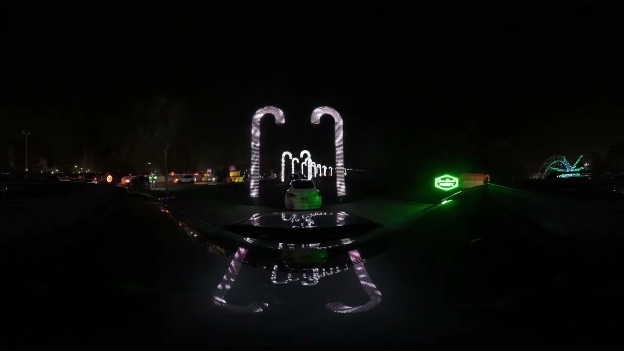 360 Video - Christmas in the Park Holiday Drive Through 2022