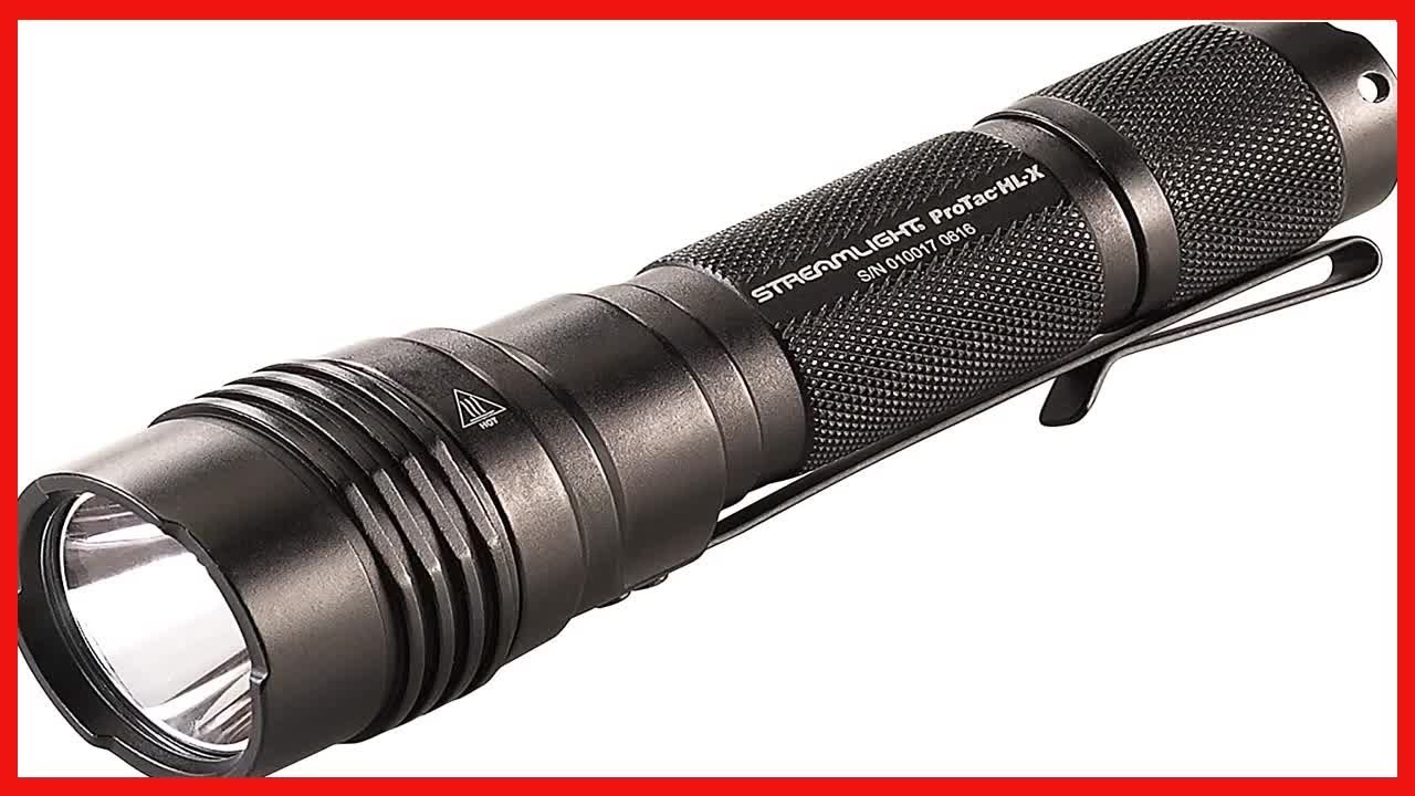 Streamlight 88085 ProTac HL-X USB 1000-Lumen Rechargeable USB Battery, USB Cord and Holster and Box