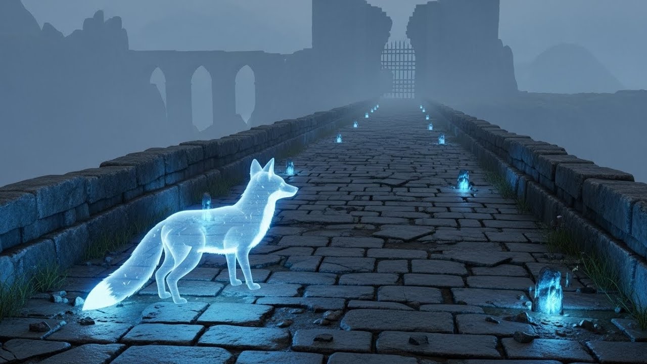 Dark Fantasy Ambient – Spirit Fox at the Forbidden Gate