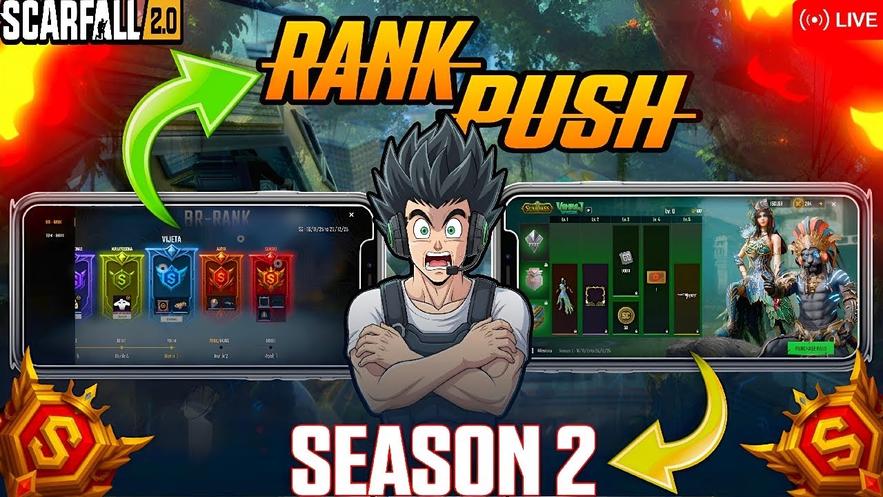 SCARFALL LIVE 🔥| INTENSE GRIND AND CLUTCHES WITH CASUAL TALKS