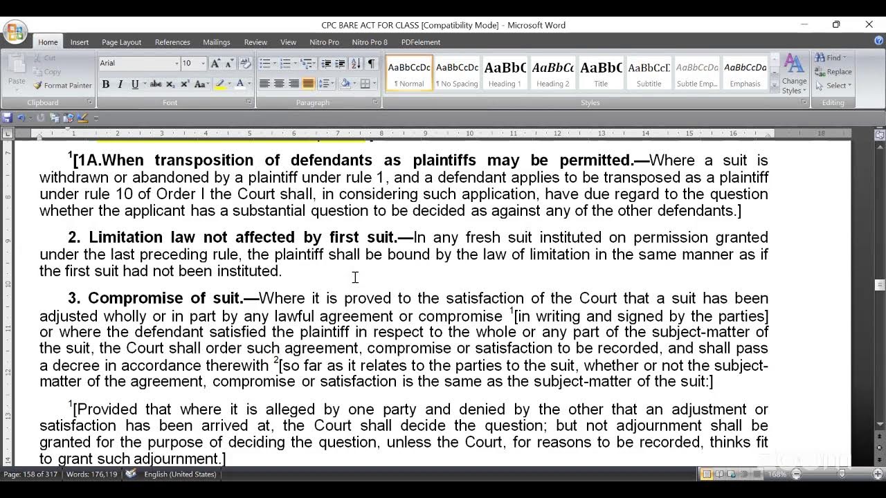 civil procedure code class 33