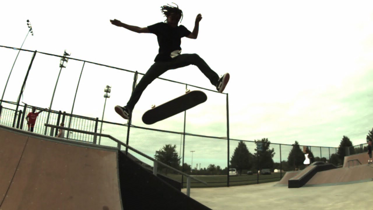 London Davis 600fps slow motion skateboarding