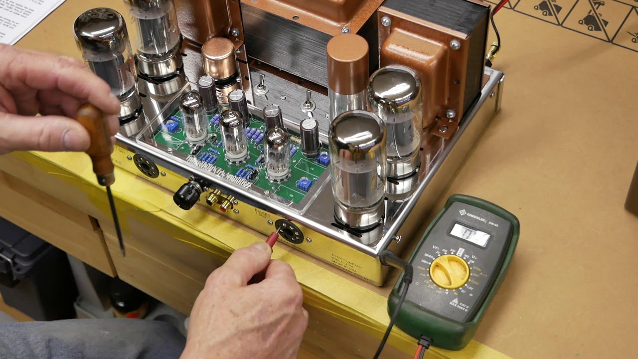 Test #3 Setting Tube Bias Voltage ...VTA ST-120 Dynaco Clone Amplifier Kit