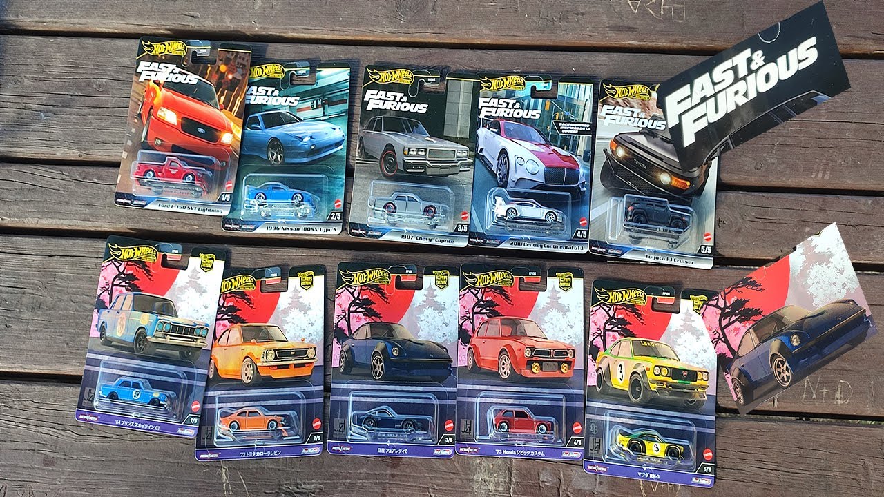 Vlog Hot wheels Fast & Furious & Japan Historic 4 nové sady !