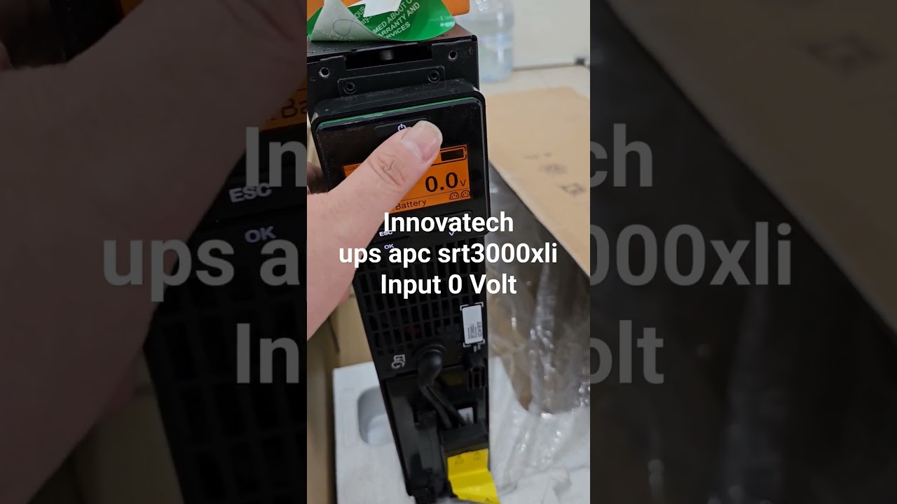 ups apc srt3000xli input 0 volt