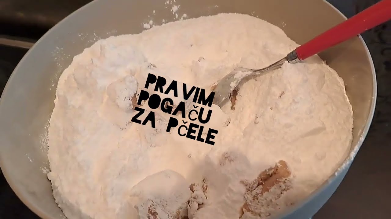 Pogača za pčele  #pcelarstvo #pčele