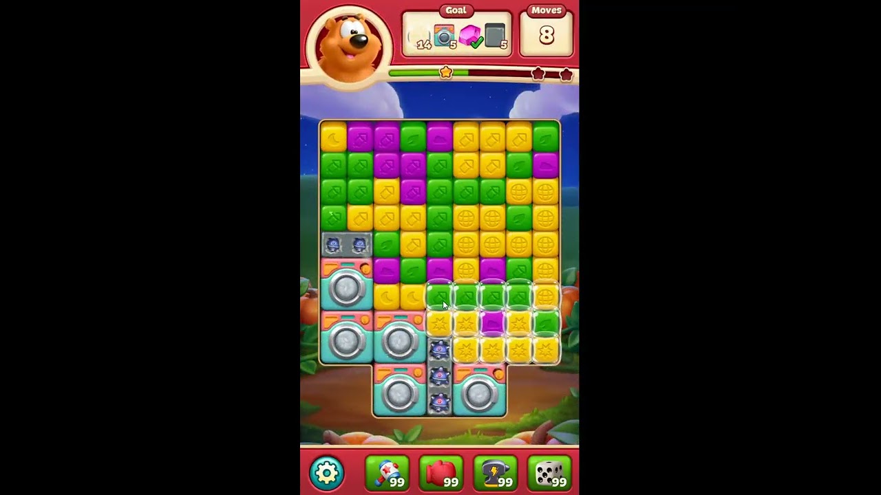 Toon Blast Level 10969 - NO BOOSTERS 🐻🐺🐱 | SKILLGAMING ✅
