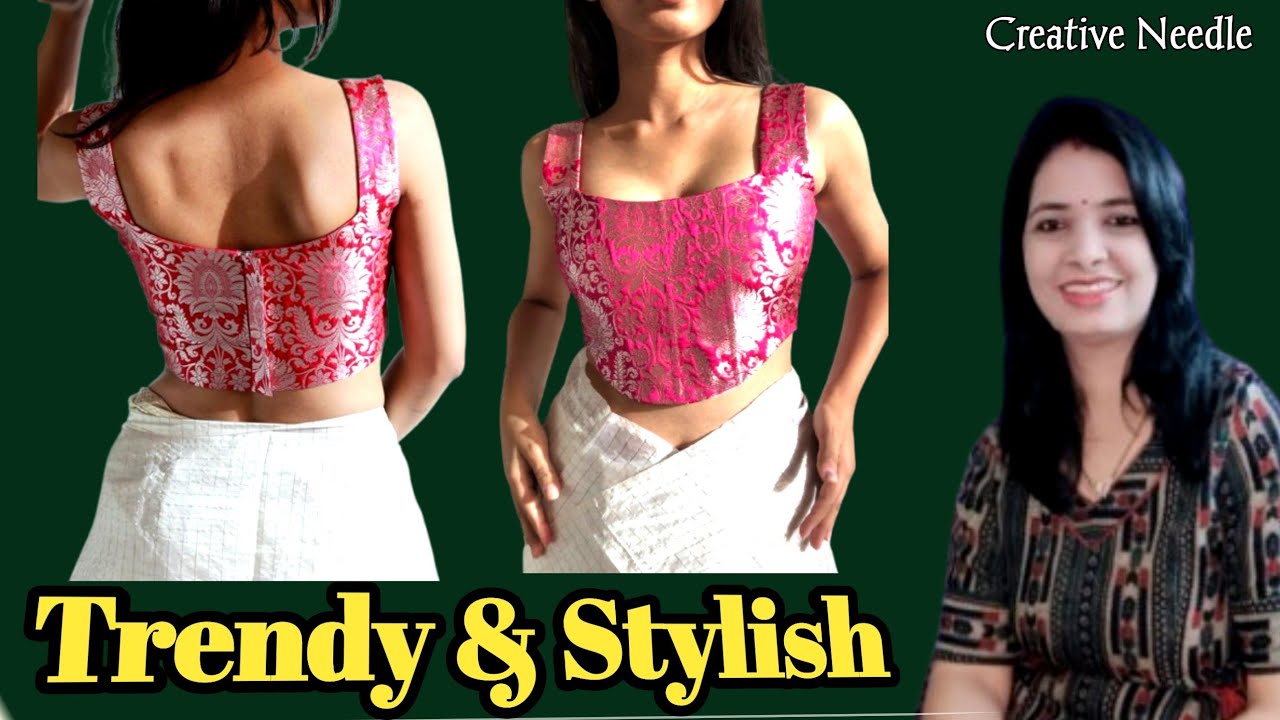Corset Blouse Top | Trending blouse cutting and stitching|  Corset Blouse For Beginners