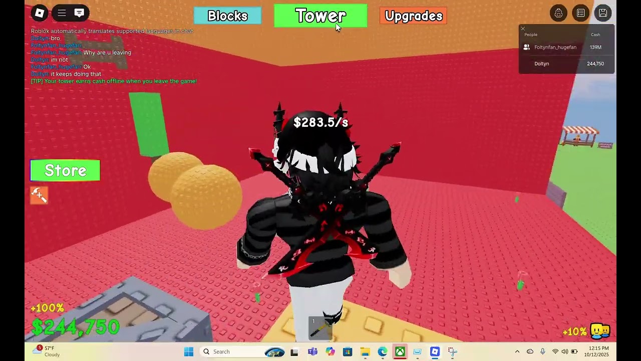 Roblox Build a Tower (we have a guest)