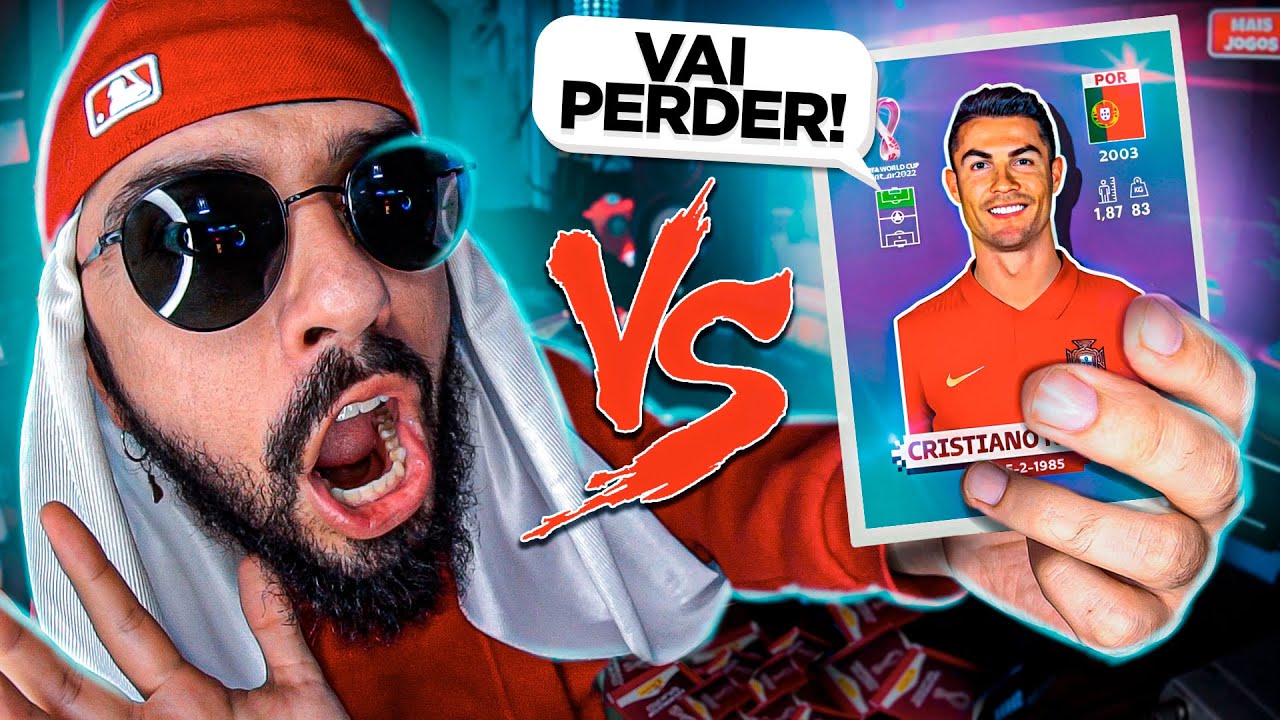 Figurinha do Cristiano Ronaldo (CR7) Vs. Mussoumano - Batalha de Rap (&Aacute;lbum da Copa do Mundo)