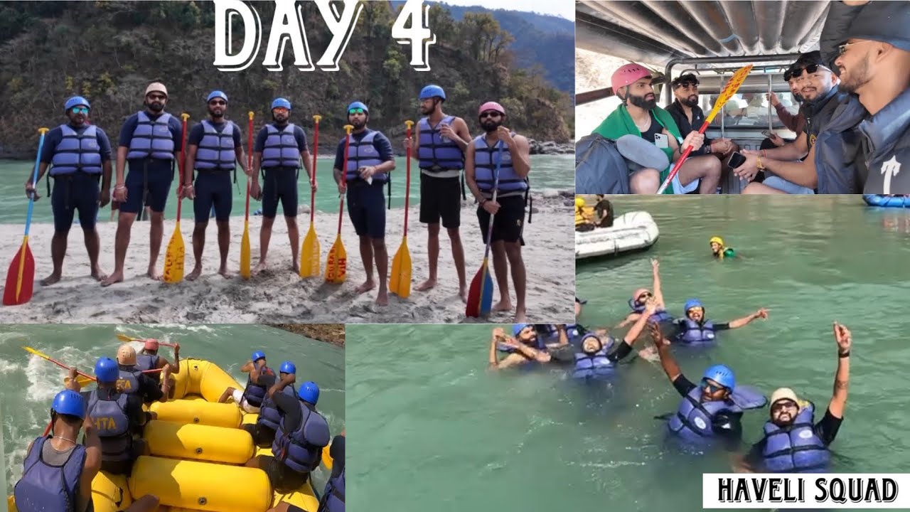 Day 4 | River Rafting | Ganga River | Rishikesh | Haridwar | Temple | Uttrakhand | Haveli Sqaud