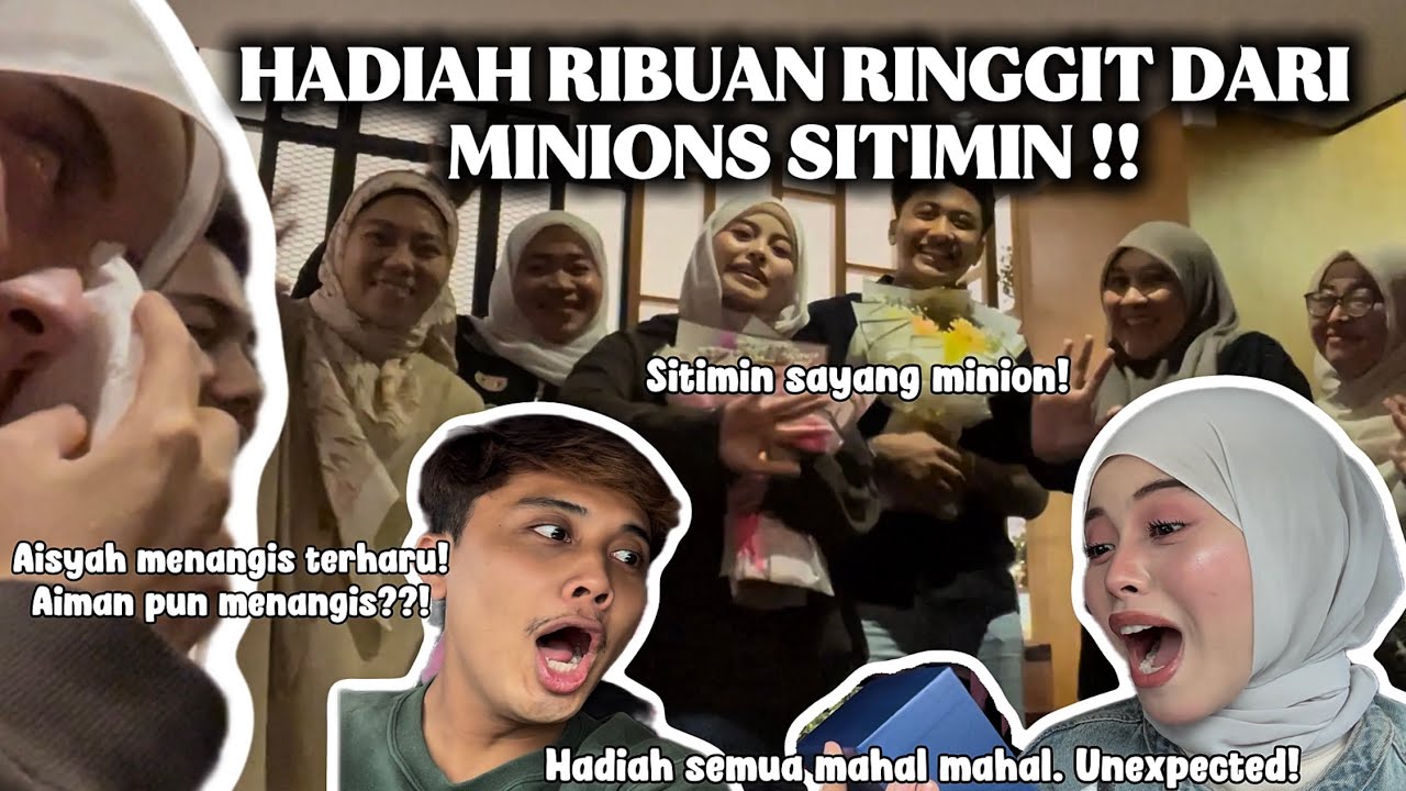 HADIAH RIBUAN RINGGIT❗️❗️ AISYAH MENANGIS TERHARU❗️❗️FANS AISYAH  & AIMAN KAYA RAYA 