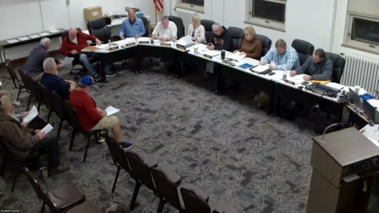 Fountain County Joint Commissioner and Council Meeting 11/17/2025